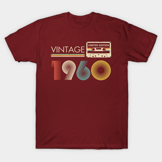 Vintage 1960 Limited Edition Cassette T-Shirt by louismcfarland